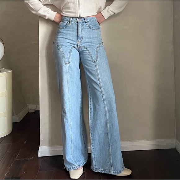 LAAGAM Western Wide Leg Pants - Picture 4 of 6